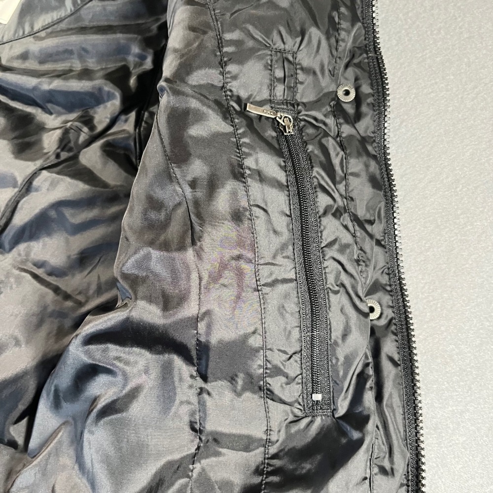 Eddie Bauer Womens Goose Down Puffer Vest Black Quilted Full Zip Snap Small - Picture 10 of 10